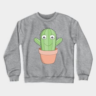 A cute smiling cactus Crewneck Sweatshirt